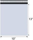 TRONWIRE 10x13 Inch 50-Pack White Poly Self Adhesive Waterproof Tear-proof Mailers