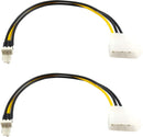 TRONWIRE 2-Pack 3 Pin ATX Fan to 4 Pin Molex Connector Cable Fan Power Adapter Cable