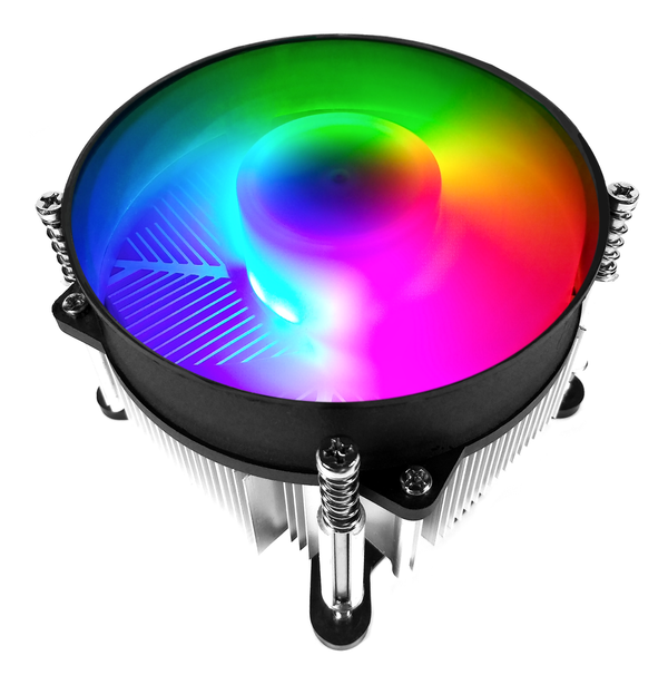 TRONWIRE TW-8 RGB LED CPU Cooler With Aluminum Heatsink & Copper Core Base & 4-Pin PWM 92mm Fan With Pre-Applied Thermal Paste For Intel Core i3 i5 i7 i9 Socket 1200 1151 1150 1155 1156 Desktop PC Computer