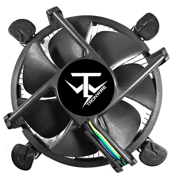 TRONWIRE TW-2 CPU Cooler with Aluminum Heatsink & 4-Pin PWM 3.62-Inch Low Profile 3000 RPM Fan with Pre-Applied Thermal Paste for Intel Core i3 i5 i7 i9 Socket 1200 1151 1150 1155 1156 Desktop PC Computer