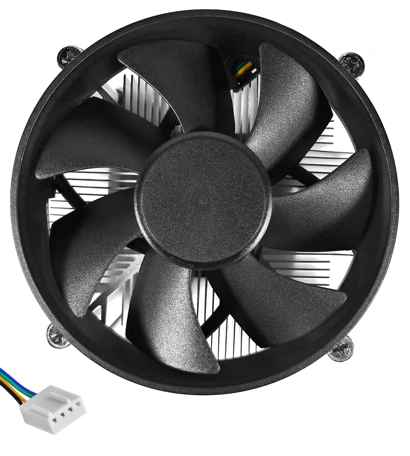 TRONWIRE TW-24 CPU Cooler with Aluminum Heatsink & 4-Pin PWM 3.62-Inch 2500 RPM Fan with Pre-Applied Thermal Paste for Intel Core i3 i5 i7 i9 Socket 1200 1151 1150 1155 1156 Desktop PC Computer