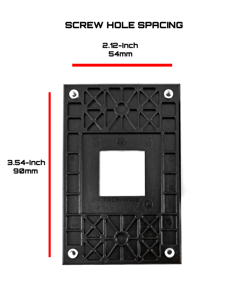 TRONWIRE Fan Motherboard Retention Backplate Mounting Bracket For AMD Socket AM5 AM4 CPU Cooler - Backplate Only