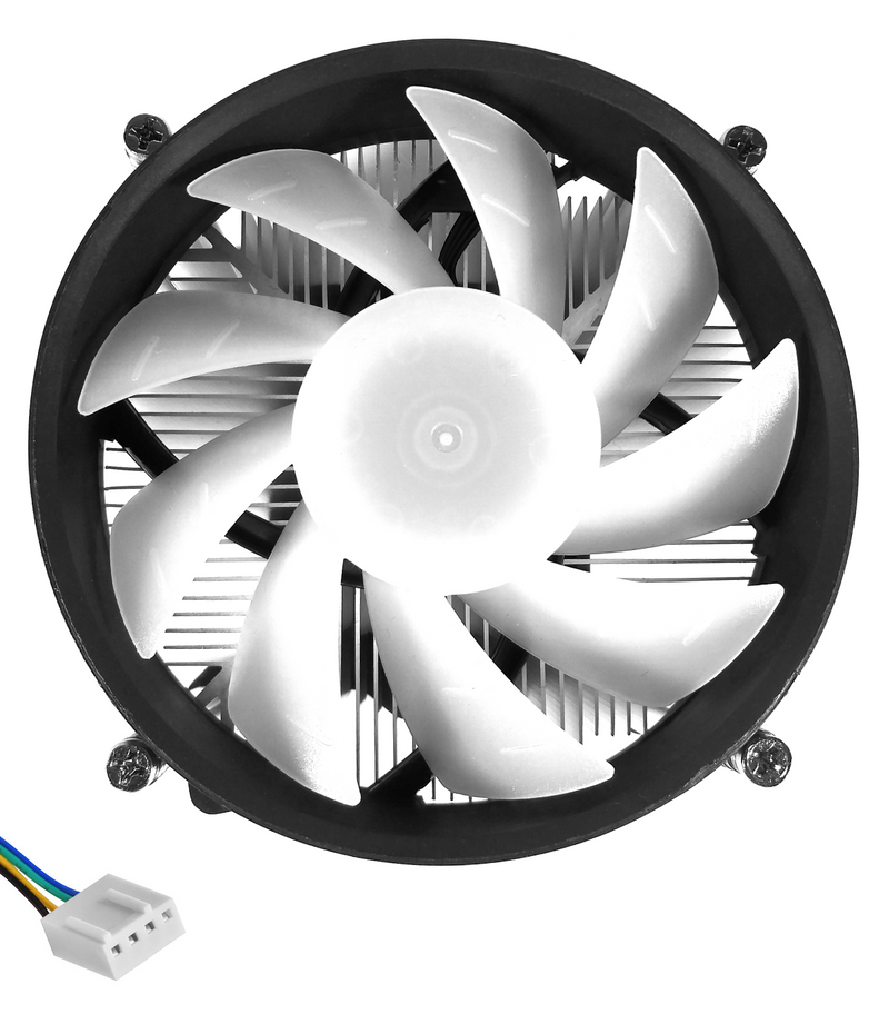 TRONWIRE TW-8 RGB LED CPU Cooler With Aluminum Heatsink & Copper Core Base & 4-Pin PWM 92mm Fan With Pre-Applied Thermal Paste For Intel Core i3 i5 i7 i9 Socket 1200 1151 1150 1155 1156 Desktop PC Computer