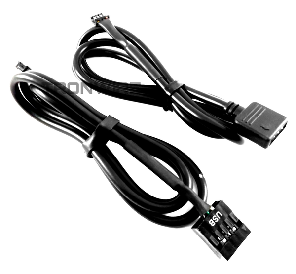 AMD RGB Cables For AMD Wraith Prism & Max CPU Cooler - 2 Cable Set
