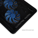 TRONWIRE Laptop Notebook Cooling Pad with Blue LED Lights – Ultra-Quiet USB Fan Cooler for 15-17 Inch Laptops, Adjustable Height, Ergonomic Design