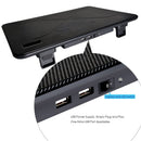 TRONWIRE Laptop Notebook Cooling Pad with Blue LED Lights – Ultra-Quiet USB Fan Cooler for 15-17 Inch Laptops, Adjustable Height, Ergonomic Design