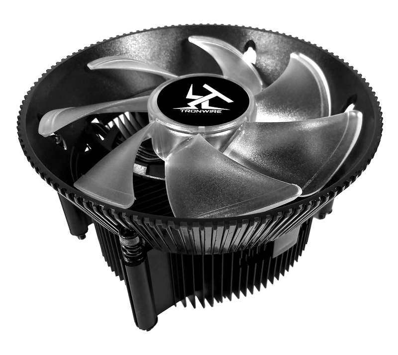 TRONWIRE TW-7 ARGB LED CPU Cooler With Aluminum Heatsink & Copper Core Base & 4-Pin PWM 4.72-Inch Fan With Pre-Applied Thermal Paste For AMD Socket AM4 Desktop PC Computer