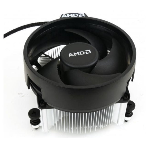 AMD Wraith Spire Socket AM4 4-Pin Connector CPU Cooler With Copper Core Base & Aluminum Heatsink & 4.05-Inch Fan With Pre-Applied Thermal Paste For Desktop PC Computer