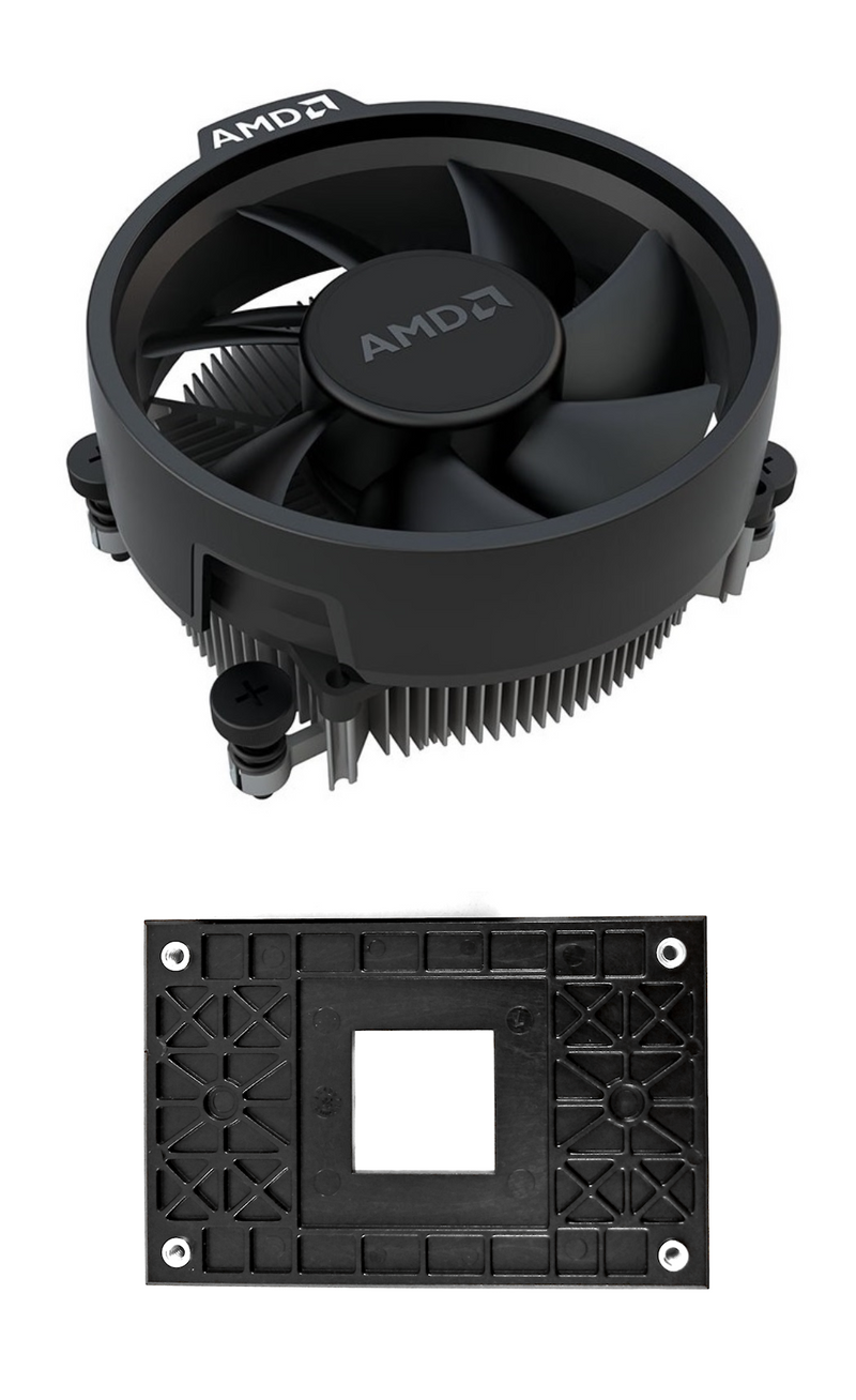 AMD Wraith Stealth Socket AM4 4-Pin PWM CPU Cooler With Aluminum Heatsink & 3.93-Inch Fan With TRONWIRE AM4 Bracket & Pre-Applied Thermal Paste For Desktop PC Computer