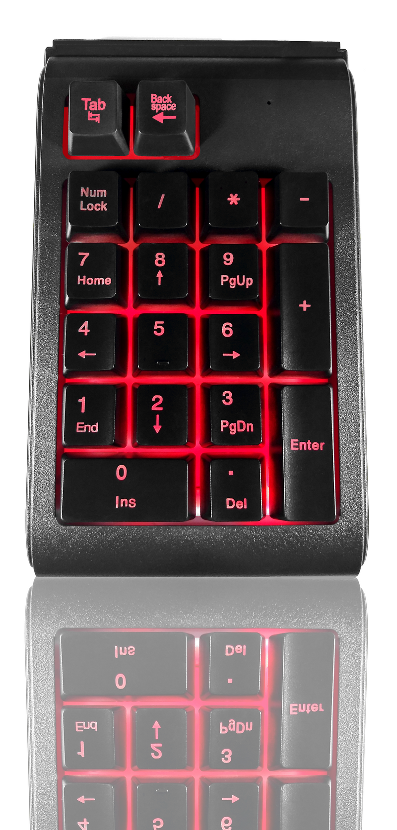 TRONWIRE 3 Color LED Backlit Illuminated 19 Key Wired USB Number Pad Numeric Keypad For Laptop Desktop PC Computer