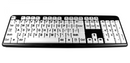 TRONWIRE Large Print Letter Wired USB 104 Keys Standard Full Size Keyboard For Desktop PC Computer