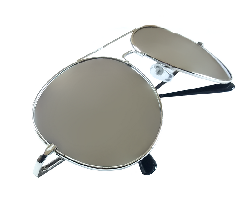 TRONWIRE Aviator Full Silver Mirror Metal Frame Sunglasses