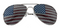 Wholesale USA American Flag Patriotic Aviator Pilot Metal Frame Sunglasses - 12-pack