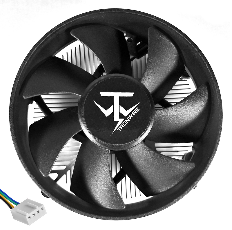 TRONWIRE TW-26 AMD Socket AM4 4-Pin Connector CPU Cooler With Aluminum Heatsink & 3.62-Inch Fan With TRONWIRE AM4 Bracket & Pre-Applied Thermal Paste For Desktop PC Computer