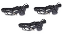 TRONWIRE Black Stereo Earbuds With 3.5mm Plug - 3.8 Feet Cord Length - 3-Pack