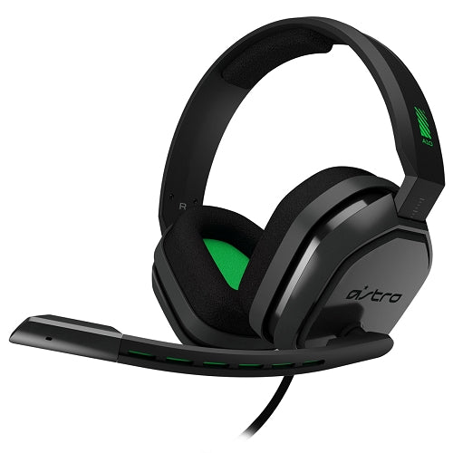 Logitech Astro A10 Wired Gaming Headset With Boom Microphone & 3.5mm Plug - Gray/Green