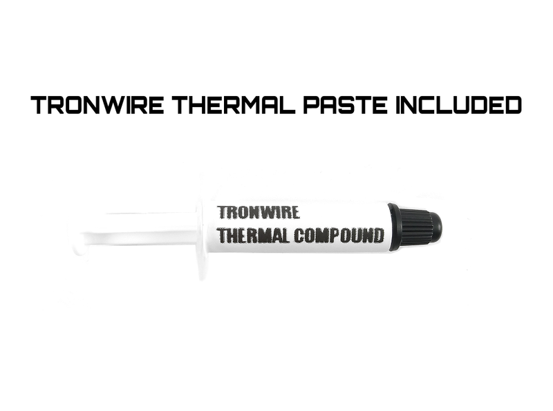 TRONWIRE TW-22 Intel Core i3 i5 i7 Socket 1151 1150 1155 1156 4-Pin PWM Connector CPU Cooler With Aluminum Heatsink & 3.5-Inch Fan With TRONWIRE Thermal Paste For Desktop PC Computer