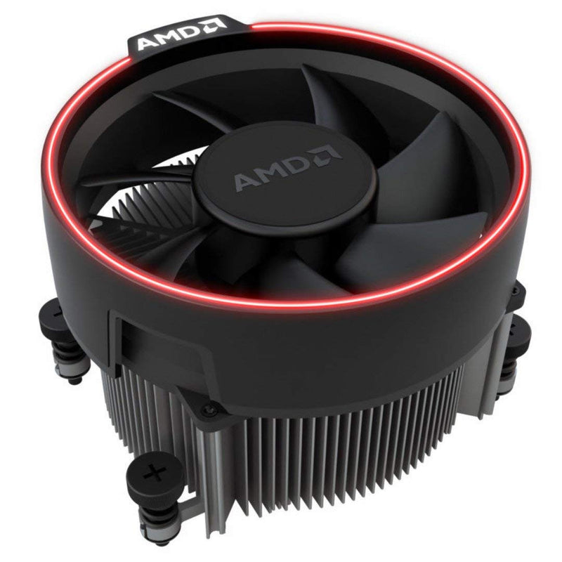 AMD Wraith Spire RGB LED Socket AM4 4-Pin Connector CPU Cooler With Copper Core Base & Aluminum Heatsink & 4.05-Inch Fan With Pre-Applied Thermal Paste For Desktop PC Computer