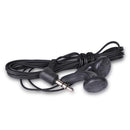 TRONWIRE Black Stereo Earbuds With 3.5mm Plug - 3.8 Feet Cord Length