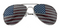 TRONWIRE USA American Flag Patriotic Aviator Pilot Metal Frame Sunglasses