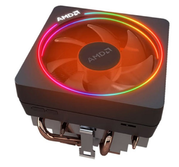 AMD Wraith Prism CPU Cooler With RGB LED Lighting With Aluminum Heatsink & Copper Core Base & 4-Pin PWM 95mm Fan With Pre-Applied Thermal Paste For AMD Socket AM5 AM4 AM3 AM2 Desktop PC Computer