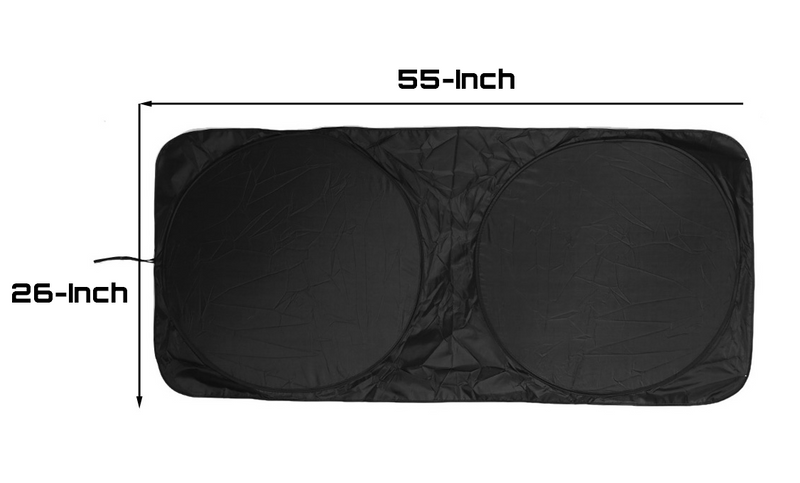 TRONWIRE Car Windshield UV Ray Block Visor Protector Sun Shade - Keep Your Vehicle Cool And Damage Free, Easy To Use, Fits Windshields Of Various Size
